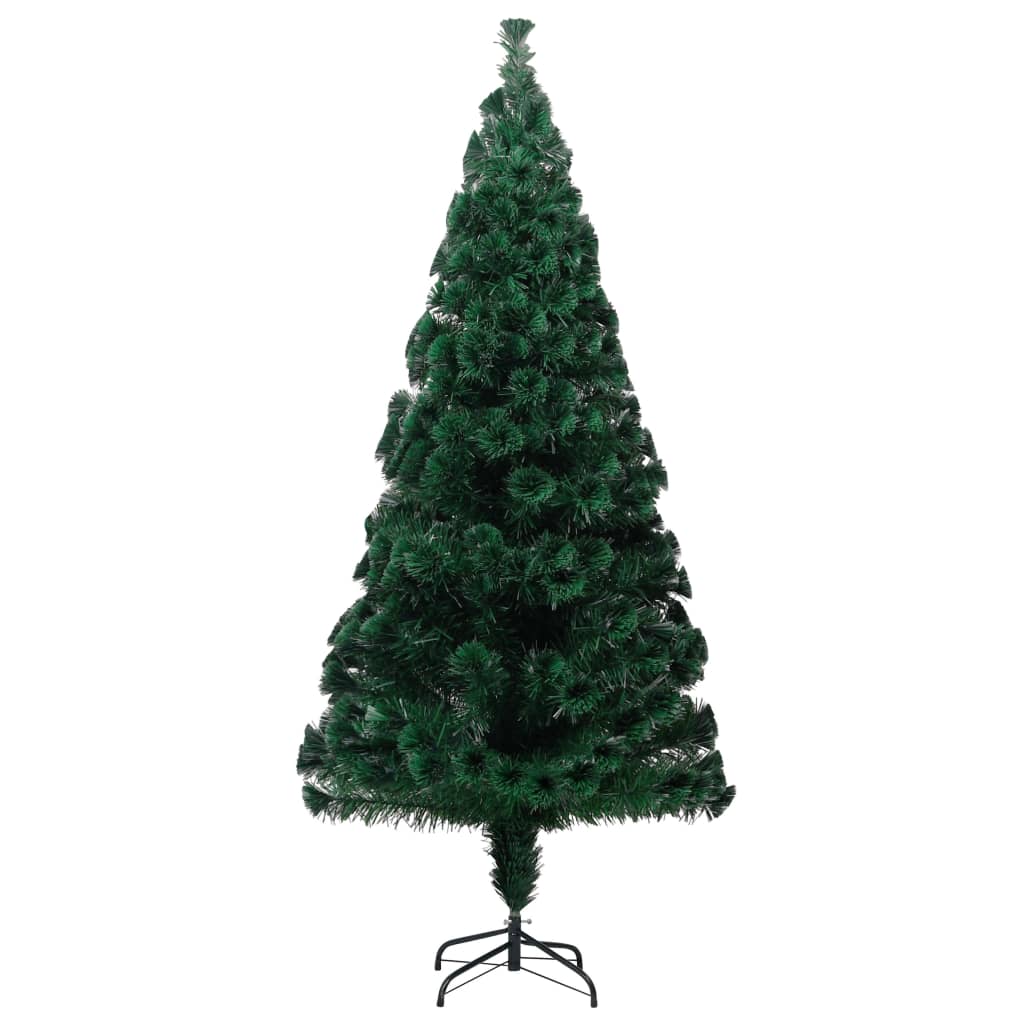 zöld száloptikás műkarácsonyfa állvánnyal 240 cm