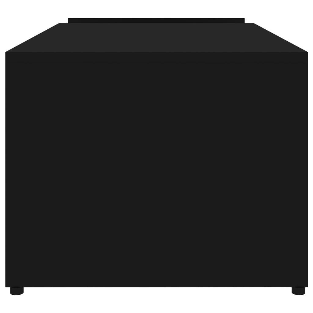 fekete szerelt fa dohányzóasztal 90 x 45 x 35 cm