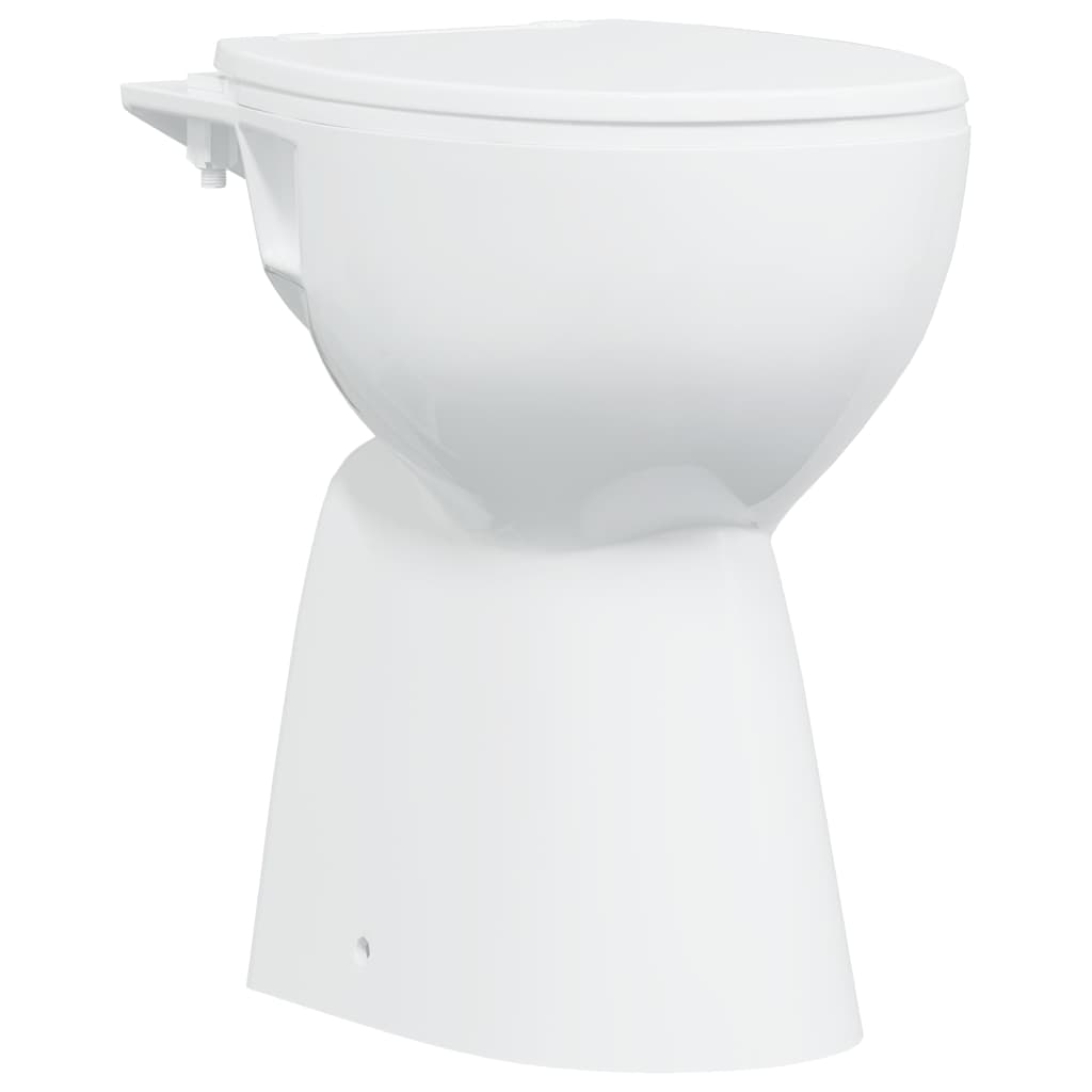 fehér kerámia perem nélküli WC 7 cm extra magasság Soft Close