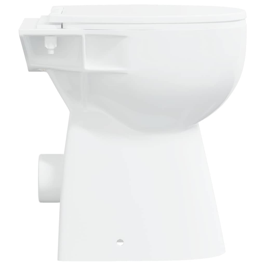 fehér kerámia perem nélküli WC 7 cm extra magasság Soft Close