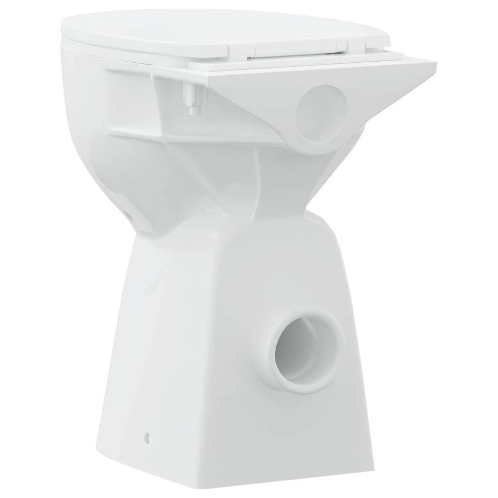 fehér kerámia perem nélküli WC 7 cm extra magasság Soft Close