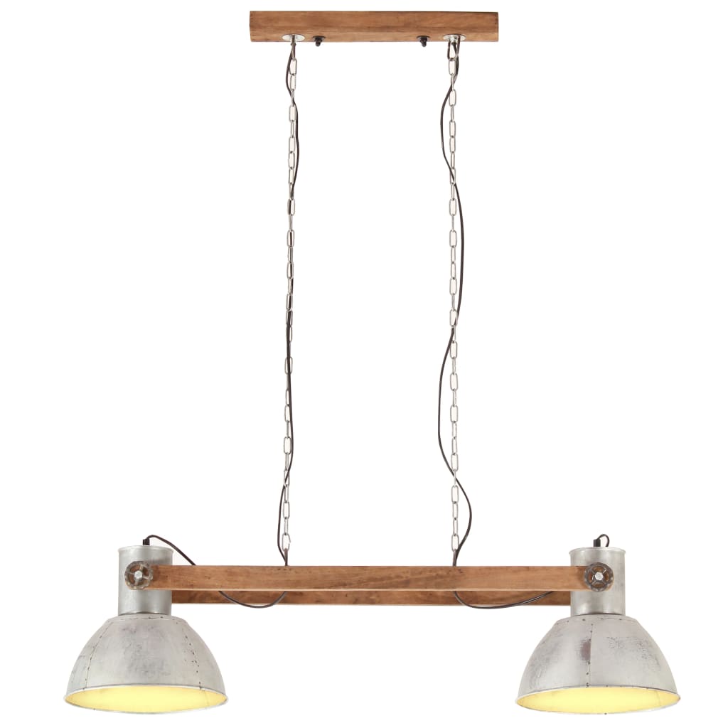ezüstszínű ipari függőlámpa 25 W 109 cm E27