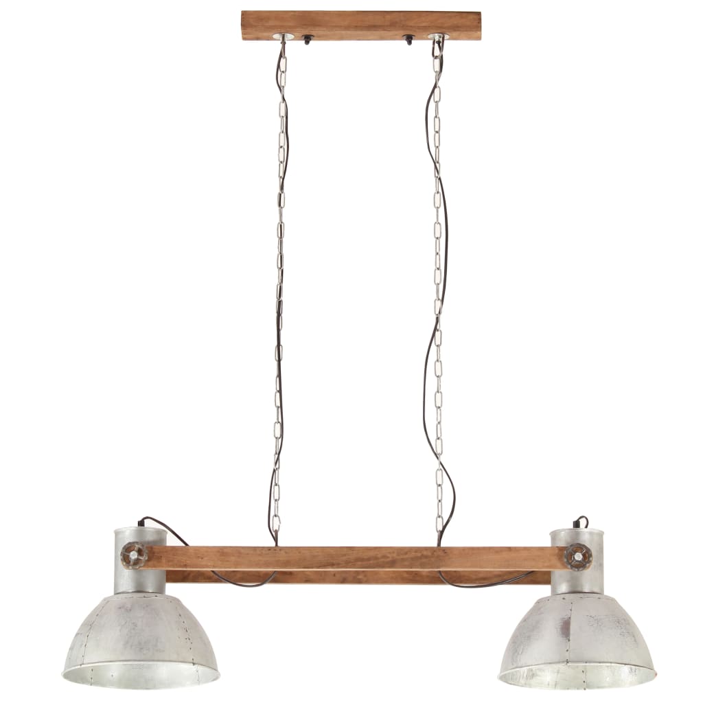 ezüstszínű ipari függőlámpa 25 W 109 cm E27
