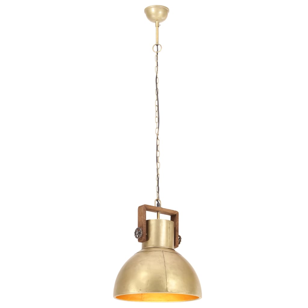 kerek sárgaréz ipari függőlámpa 25 W 40 cm E27