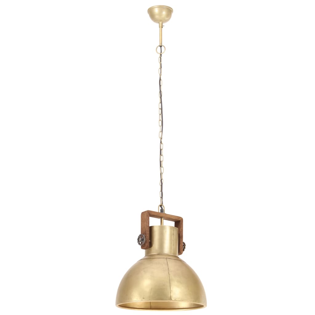 kerek sárgaréz ipari függőlámpa 25 W 40 cm E27