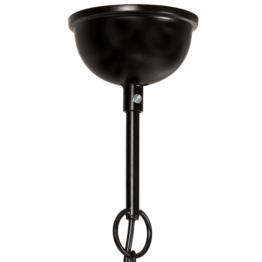 kerek fekete ipari függőlámpa 25 W 40 cm E27