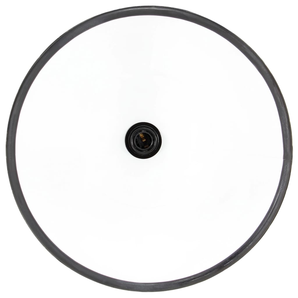 kerek fekete ipari függőlámpa 25 W 40 cm E27