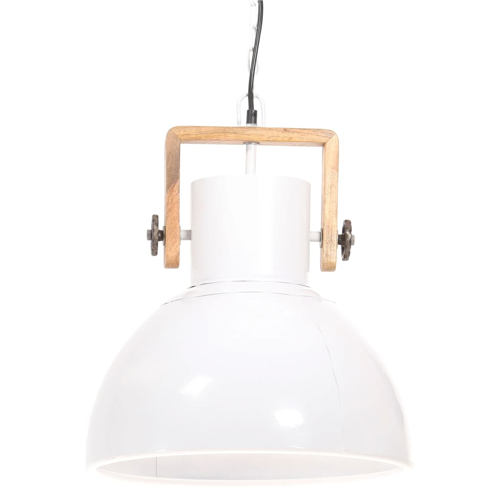 kerek fehér ipari függőlámpa 25 W 40 cm E27