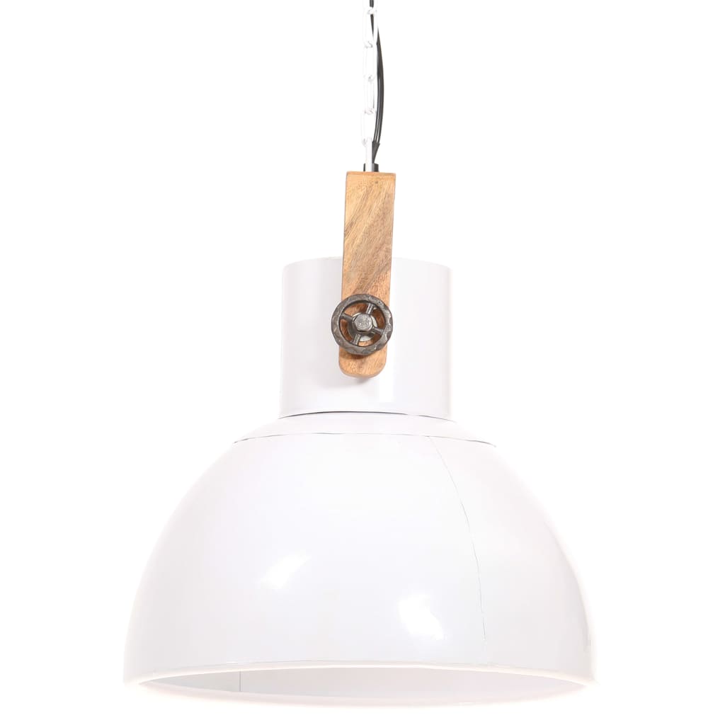 kerek fehér ipari függőlámpa 25 W 40 cm E27