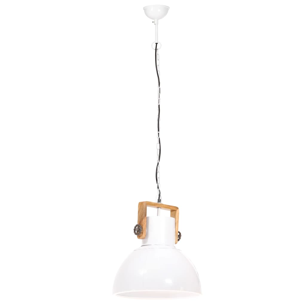 kerek fehér ipari függőlámpa 25 W 40 cm E27