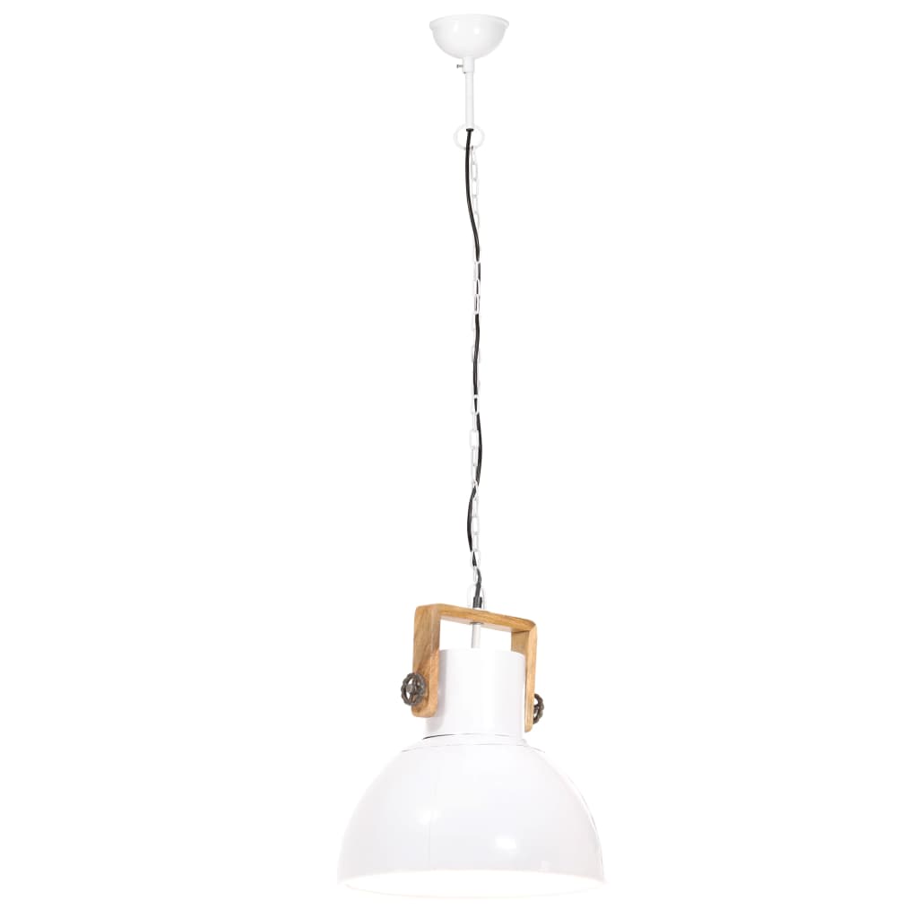 kerek fehér ipari függőlámpa 25 W 40 cm E27