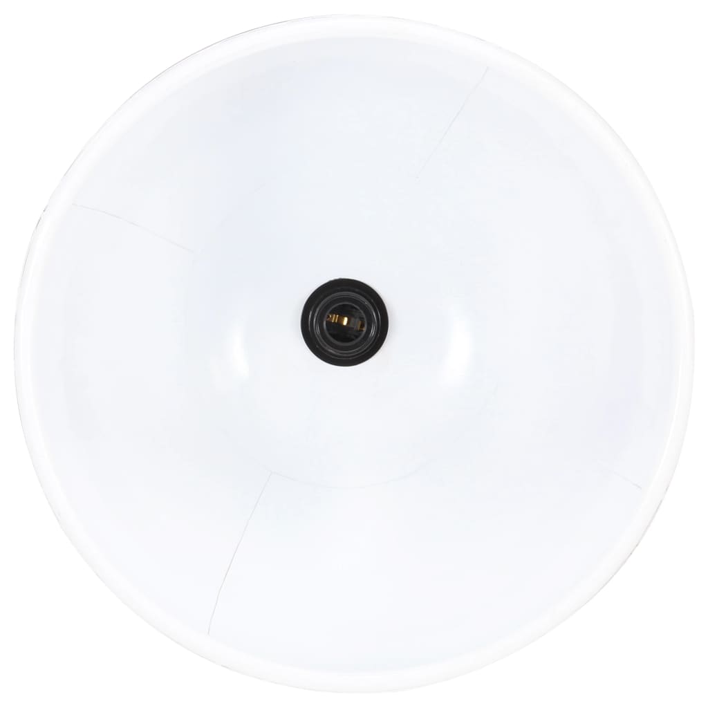 kerek fehér ipari függőlámpa 25 W 40 cm E27