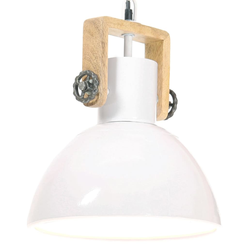 kerek fehér ipari függőlámpa 25 W 30 cm E27