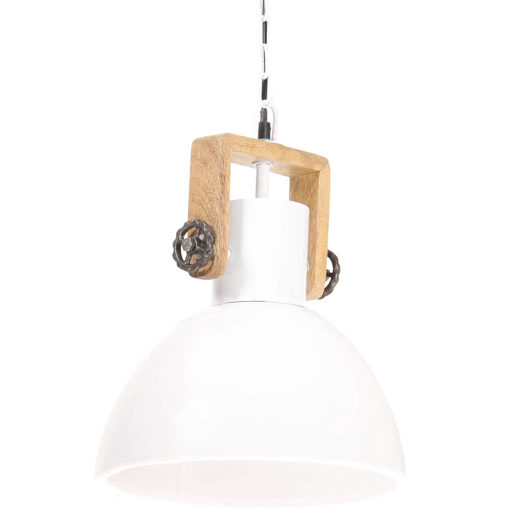 kerek fehér ipari függőlámpa 25 W 30 cm E27
