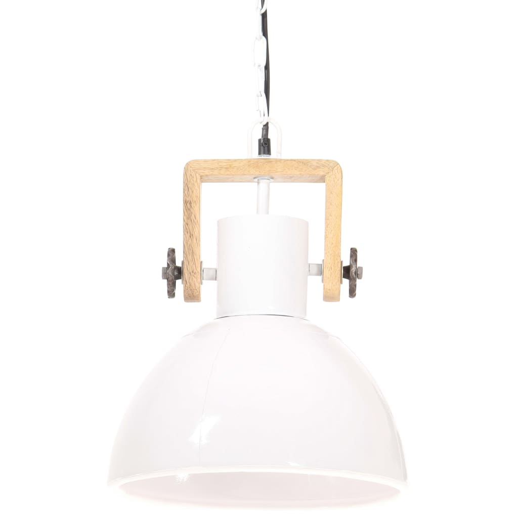 kerek fehér ipari függőlámpa 25 W 30 cm E27