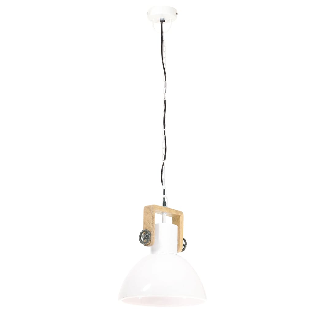 kerek fehér ipari függőlámpa 25 W 30 cm E27