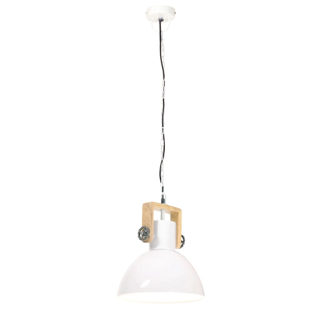 kerek fehér ipari függőlámpa 25 W 30 cm E27