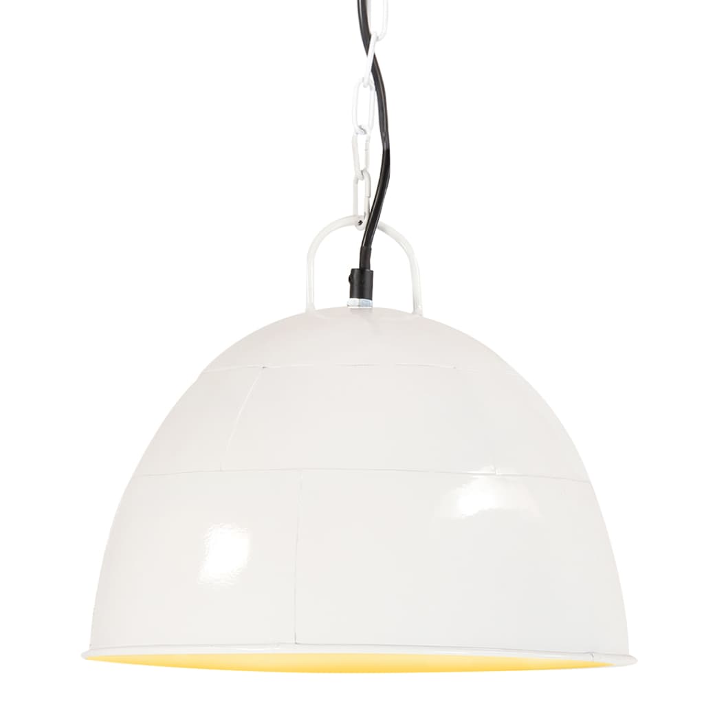 kerek fehér ipari vintage függőlámpa 25 W 31 cm E27