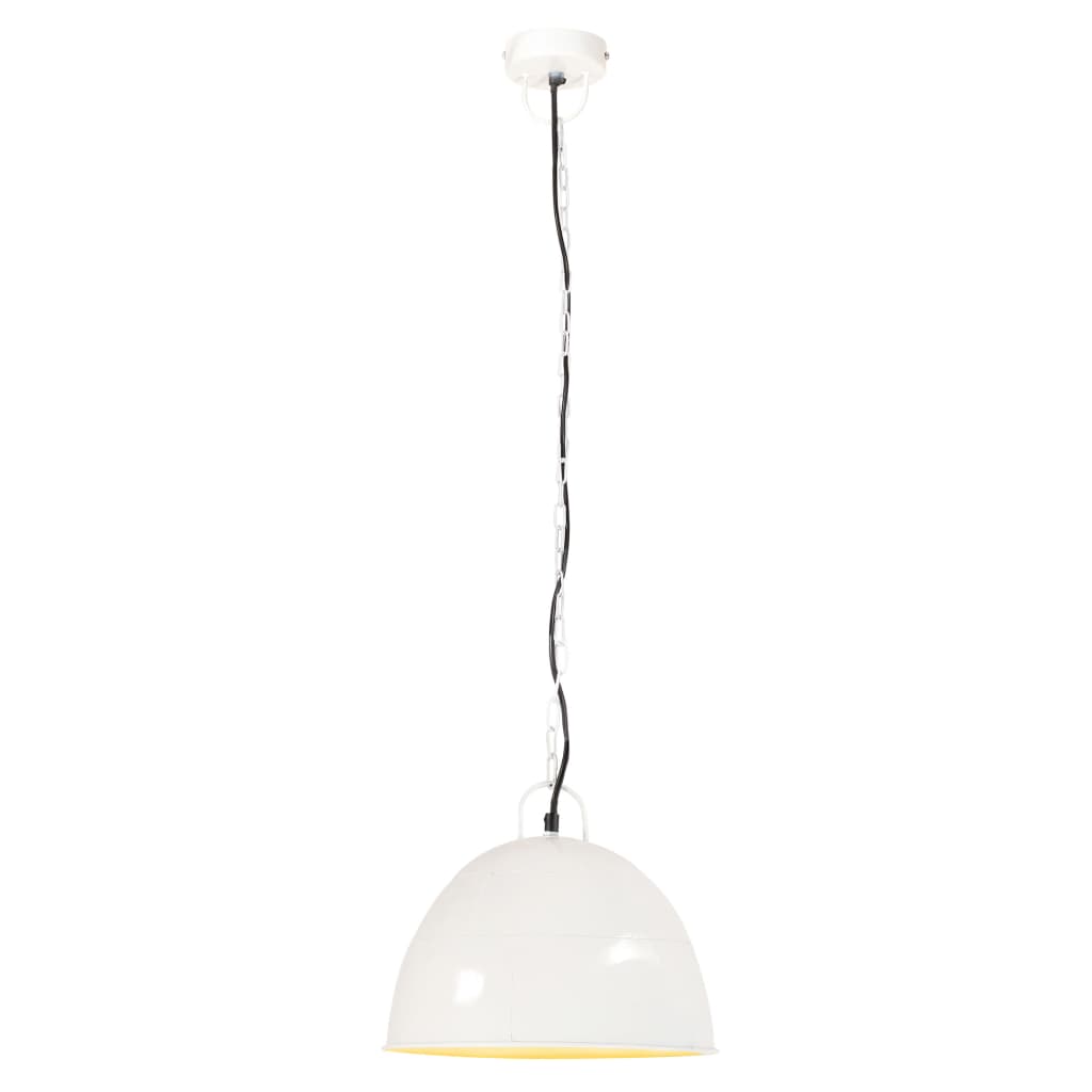 kerek fehér ipari vintage függőlámpa 25 W 31 cm E27