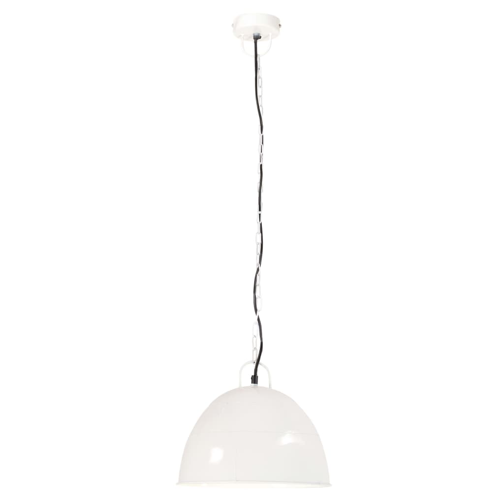 kerek fehér ipari vintage függőlámpa 25 W 31 cm E27