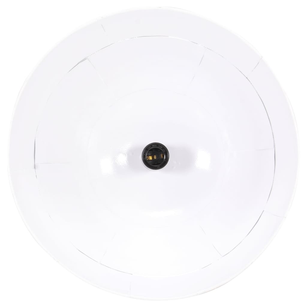 kerek fehér ipari vintage függőlámpa 25 W 31 cm E27