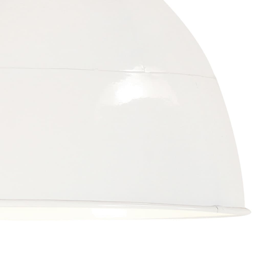 kerek fehér ipari vintage függőlámpa 25 W 31 cm E27