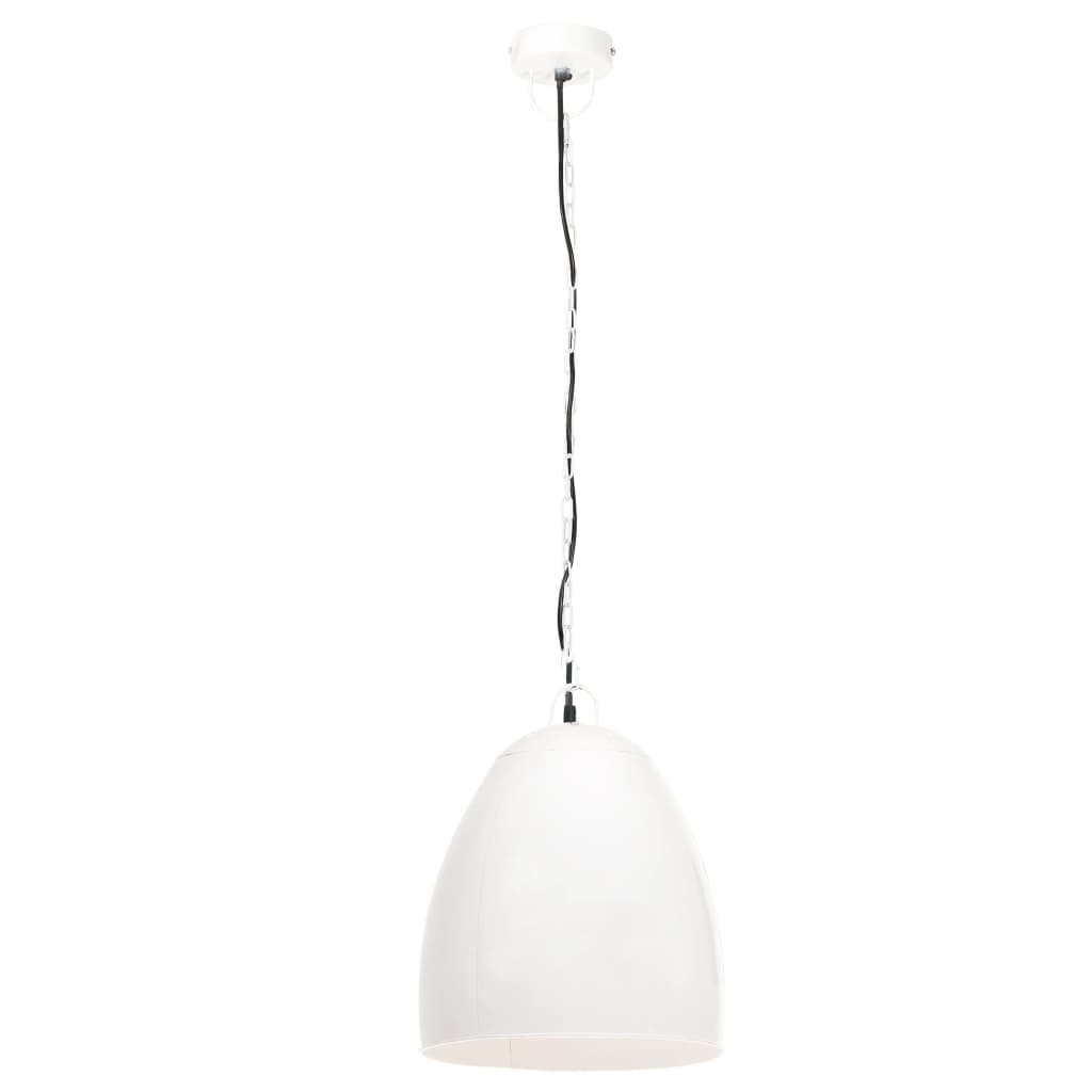 kerek fehér ipari függőlámpa 25 W 42 cm E27