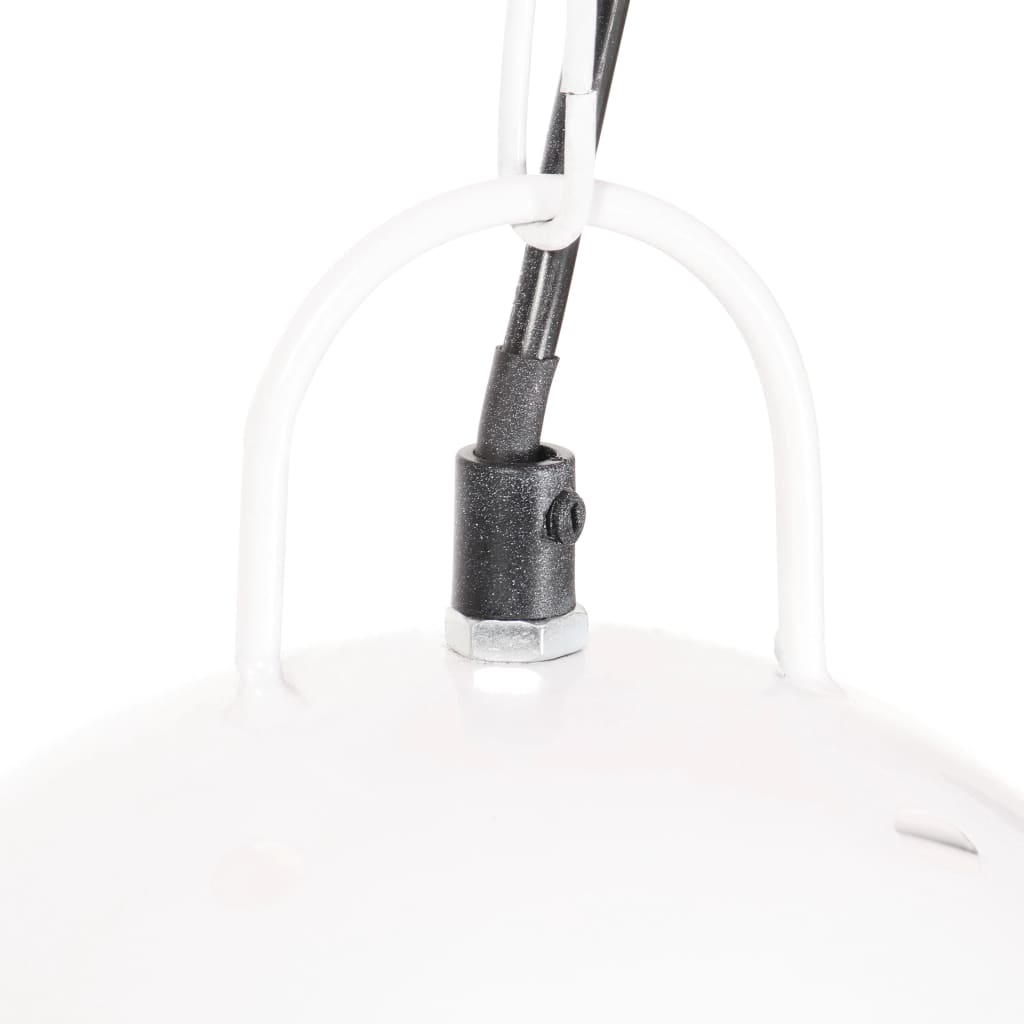 kerek fehér ipari függőlámpa 25 W 42 cm E27