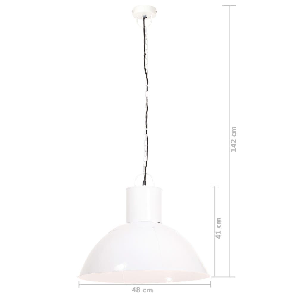 kerek fehér függőlámpa 25 W 48 cm E27
