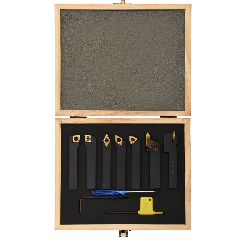 12 részes váltólapos esztergaszerszám készlet 12 x 12 mm 80 mm