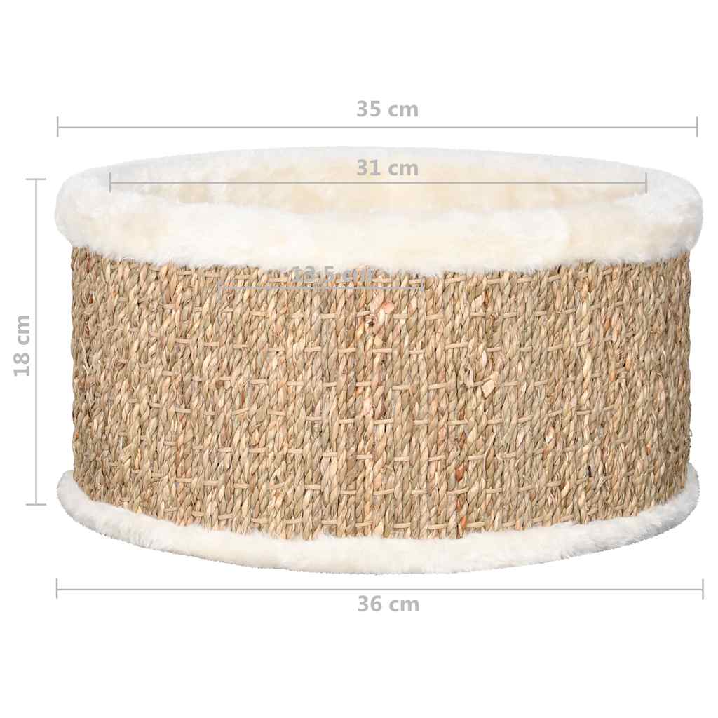 kerek tengerifű macskakosár 36 cm