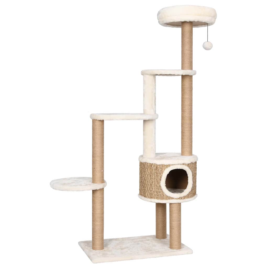 tengerifű macskabútor luxuspárnával és kaparófával 148 cm