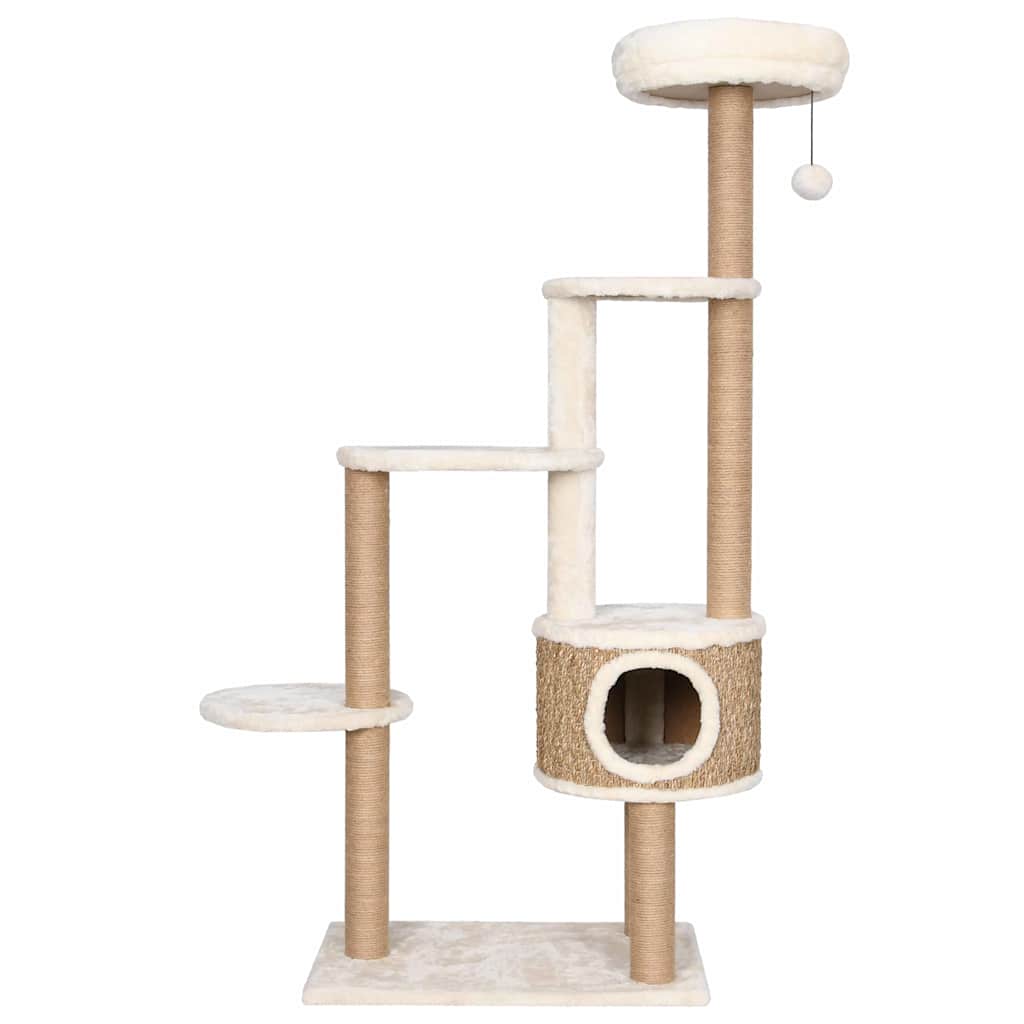 tengerifű macskabútor luxuspárnával és kaparófával 148 cm