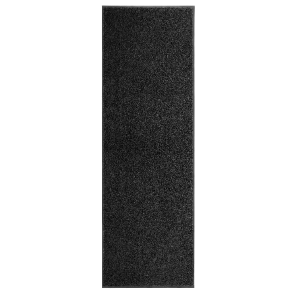 fekete kimosható lábtörlő 60 x 180 cm