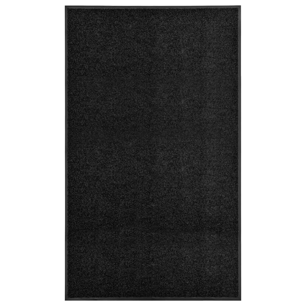 fekete kimosható lábtörlő 90 x 150 cm