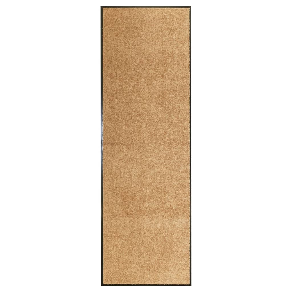 krémszínű kimosható lábtörlő 60 x 180 cm