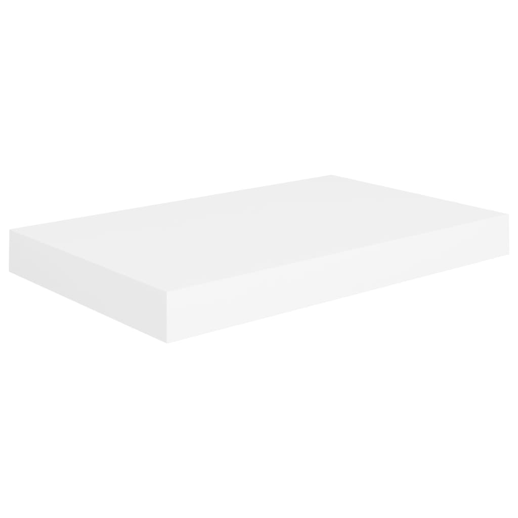 fehér MDF lebegő fali polc 40 x 23 x 3,8 cm