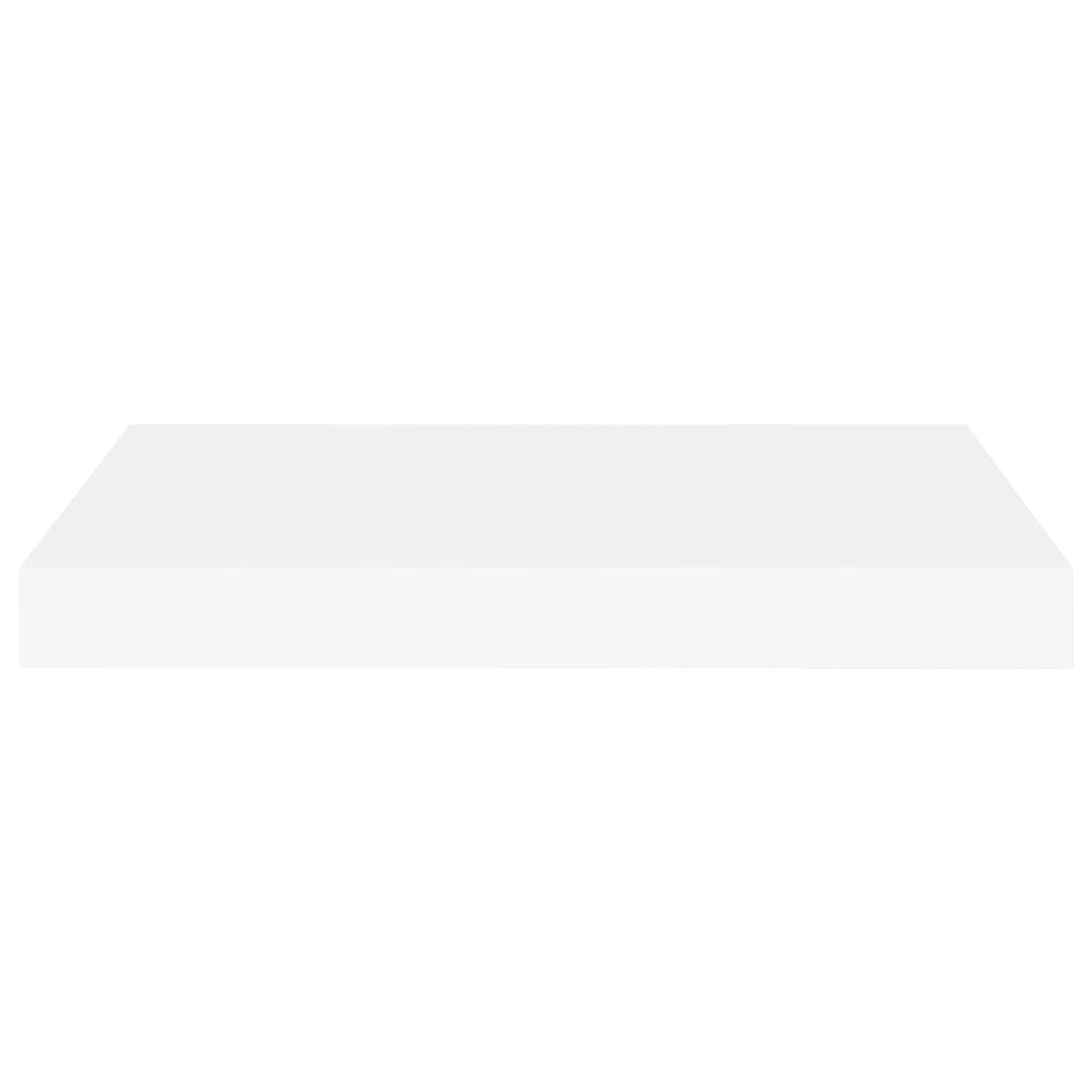 2 db fehér MDF lebegő fali polc 40 x 23 x 3,8 cm