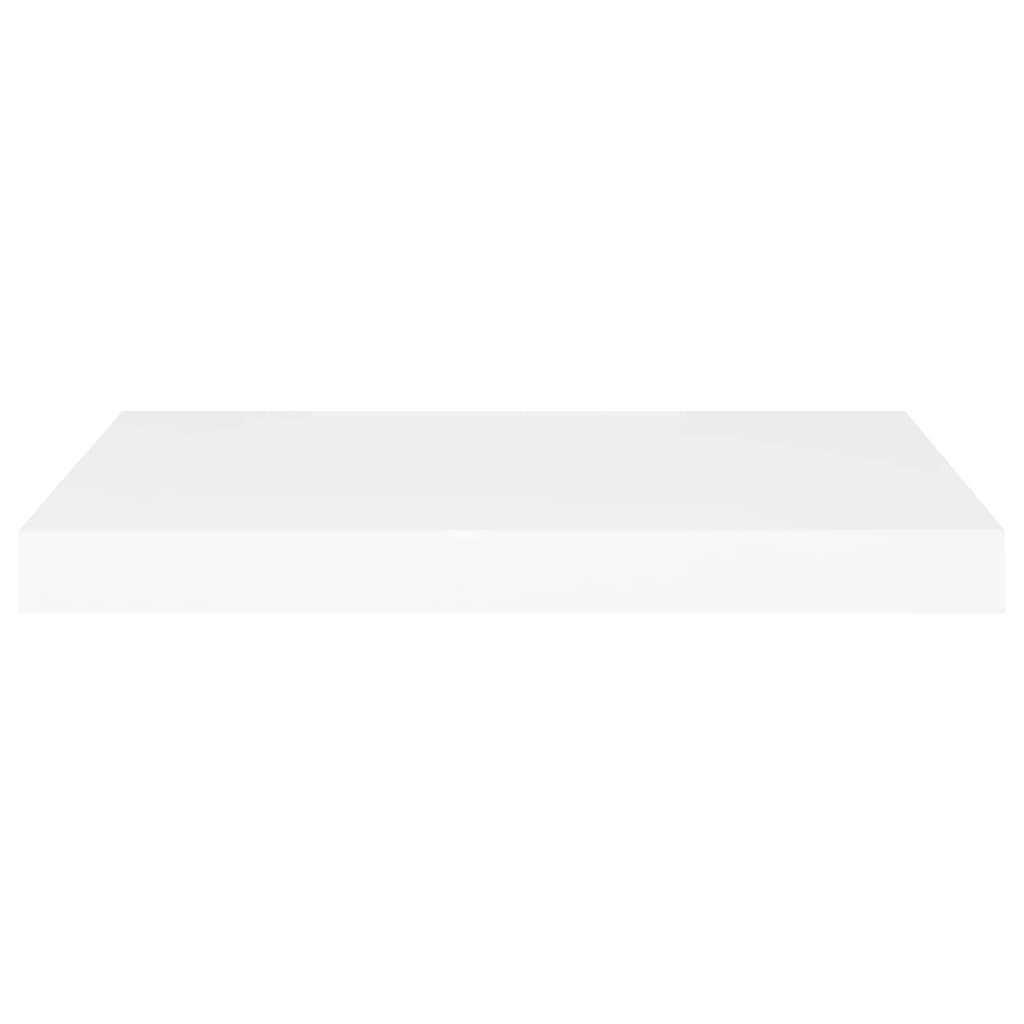 2 db fehér MDF fali polc 60 x 23,5 x 3,8 cm