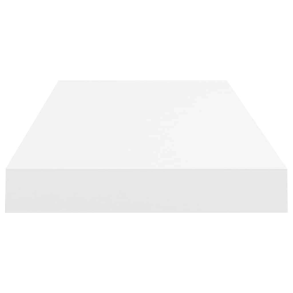 2 db fehér MDF fali polc 60 x 23,5 x 3,8 cm