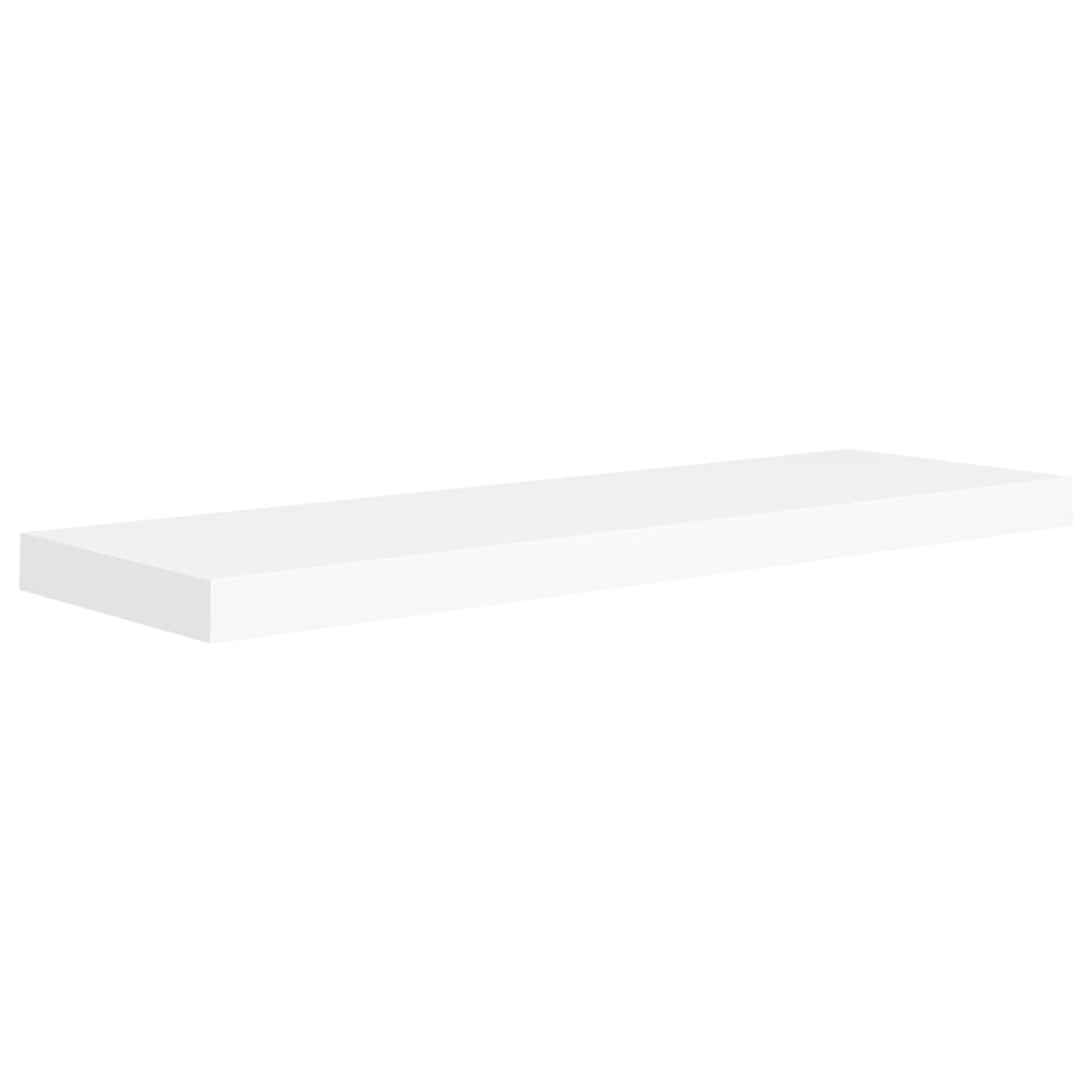 fehér MDF lebegő fali polc 80 x 23,5 x 3,8 cm