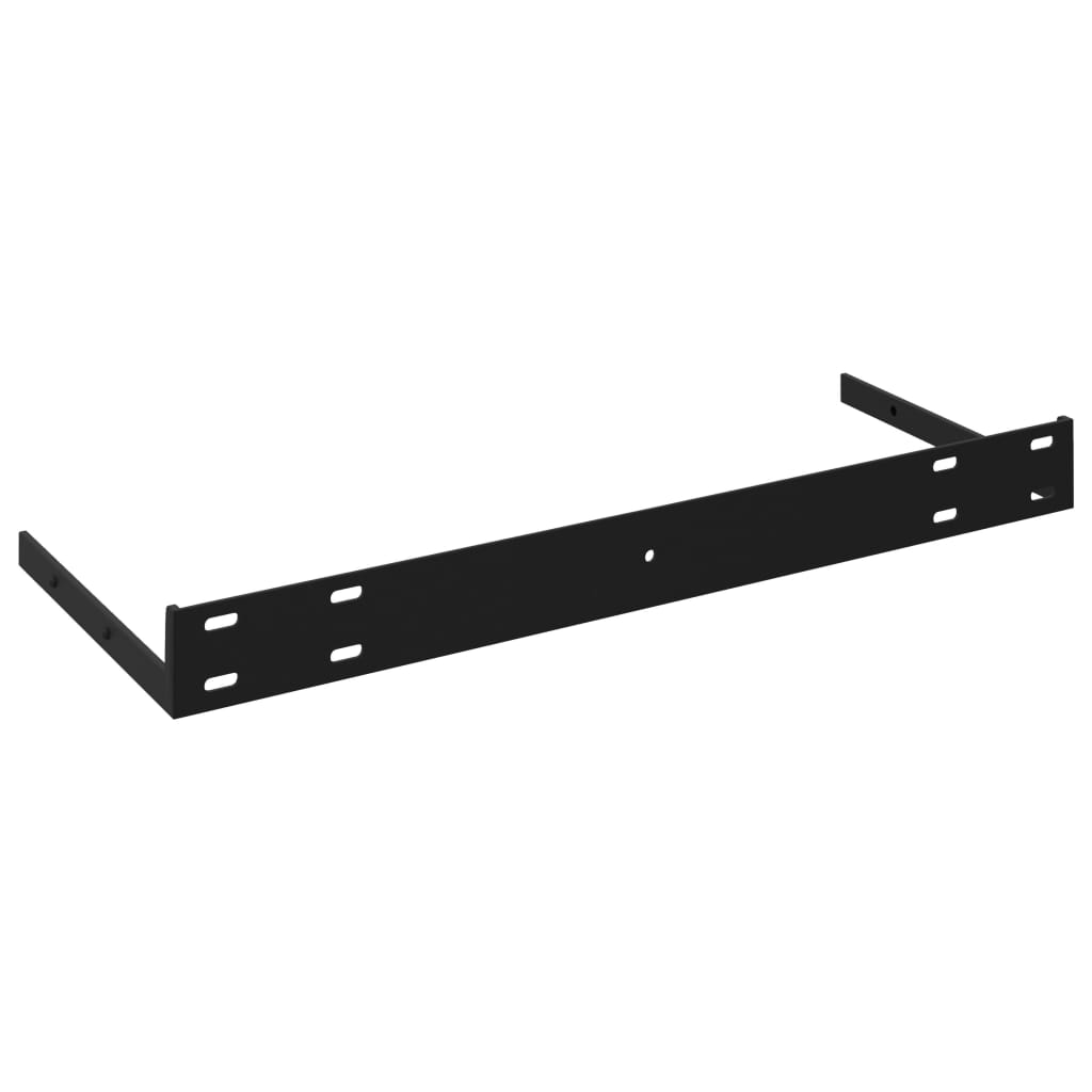 fekete MDF lebegő fali polc 80 x 23,5 x 3,8 cm