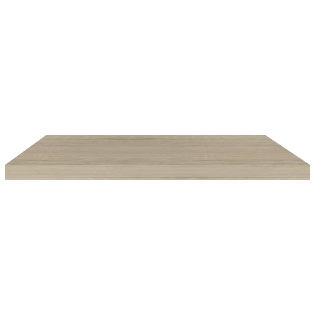 tölgyszínű MDF lebegő fali polc 80 x 23,5 x 3,8 cm