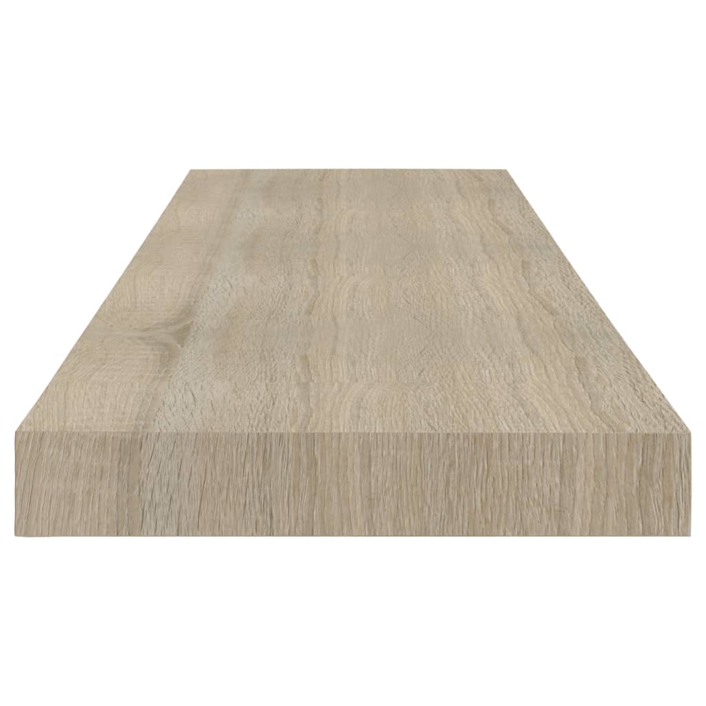 tölgyszínű MDF lebegő fali polc 80 x 23,5 x 3,8 cm
