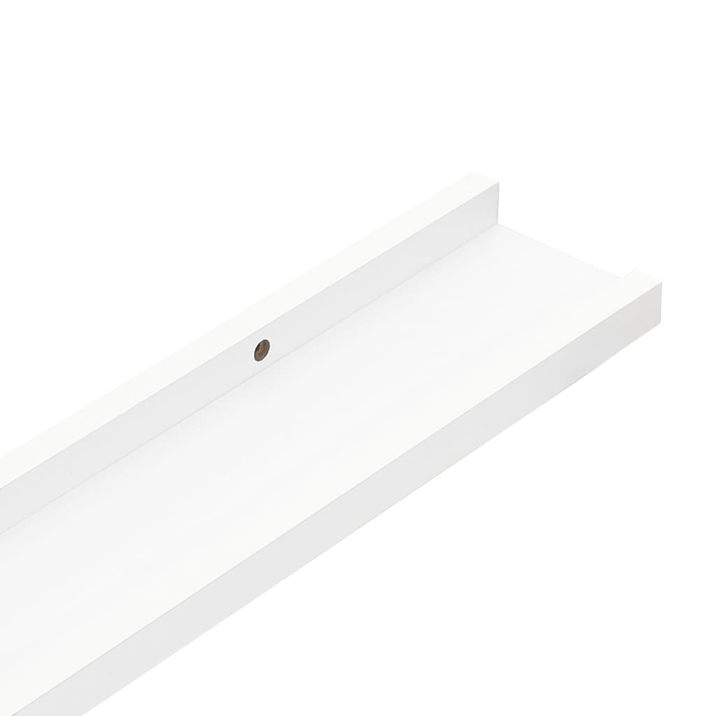 2 db fehér MDF szegélypolc képkeretekhez 80 x 9 x 3 cm