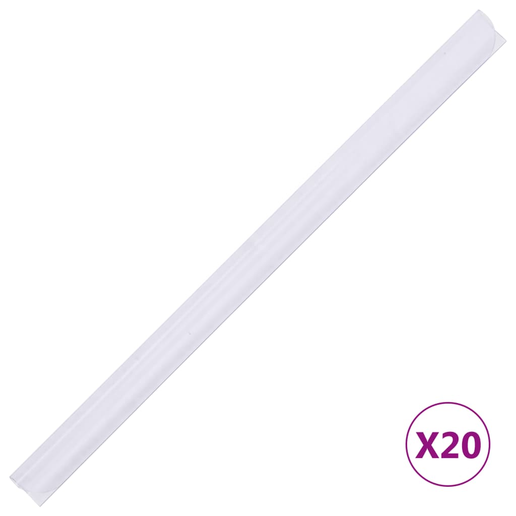fehér kerti PVC árnyékoló kerítés 35 x 0,19 m