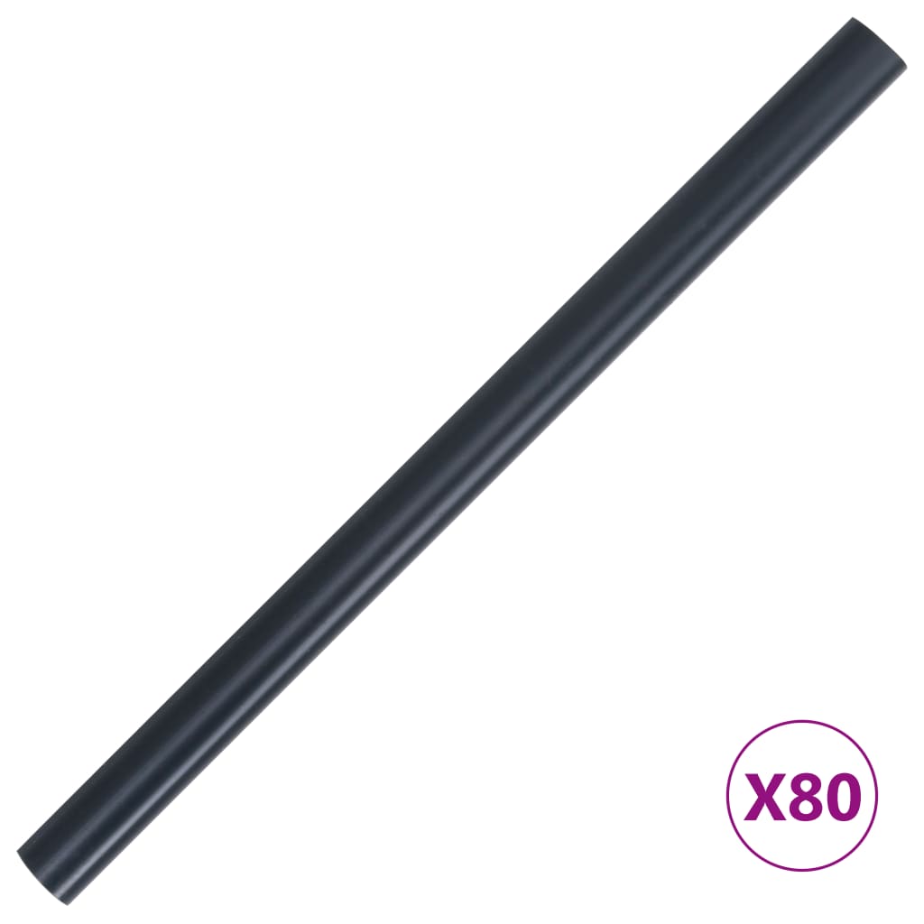 4 db matt sötétszürke PVC árnyékoló kerítés 35 x 0,19 m