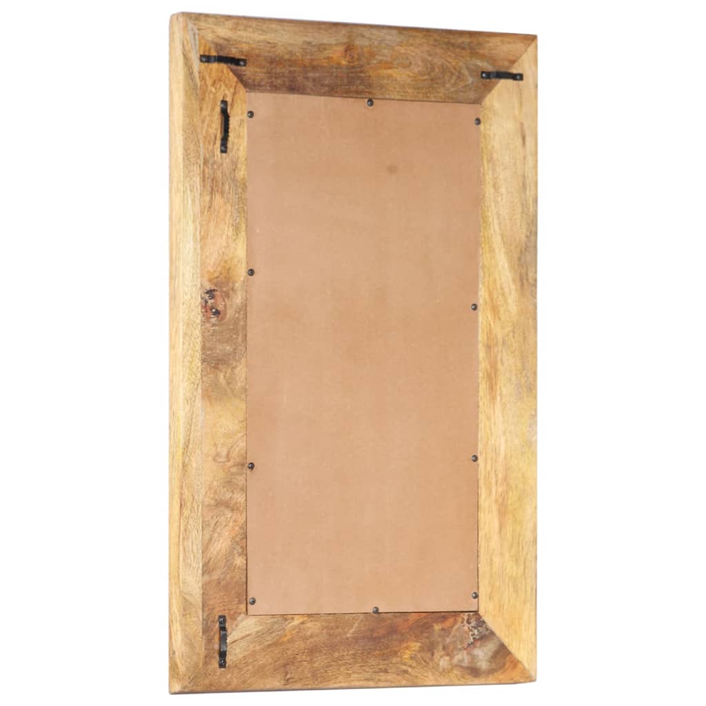 kézzel faragott tömör mangófa tükör 80 x 50 x 2,6 cm