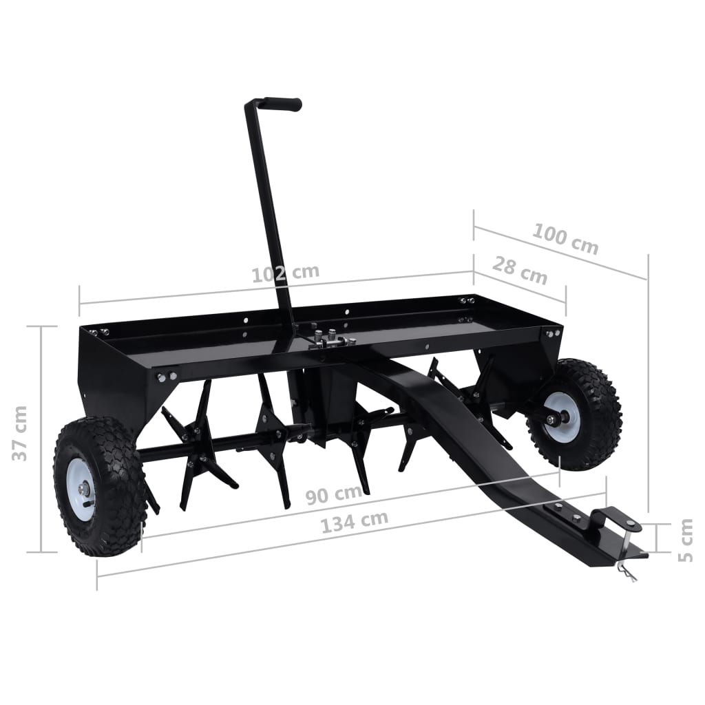 gyepszellőztető fűnyíró traktorhoz 102 cm