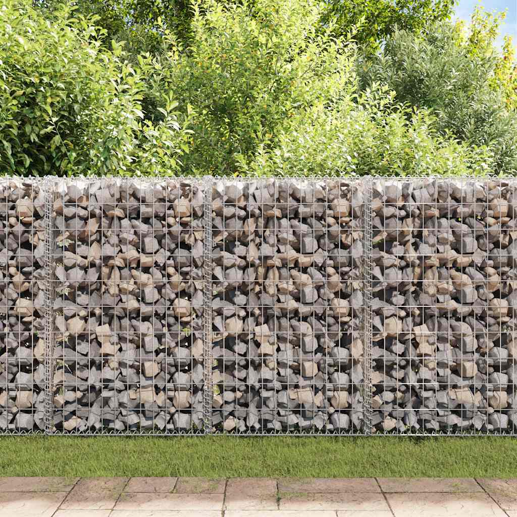 horganyzott acél gabion fal fedéllel 900 x 30 x 100 cm